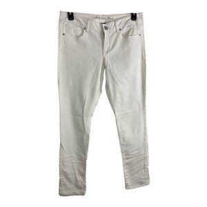 American Eagle Womens Jeans Adult Size 10 Skinny White Denim 5 Pockets Casual